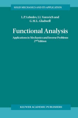 Cover image for Functional Analysis: Applications in Mechanics and Inverse Problems