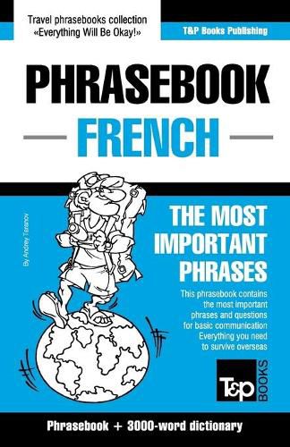 Cover image for English-French phrasebook and 3000-word topical vocabulary