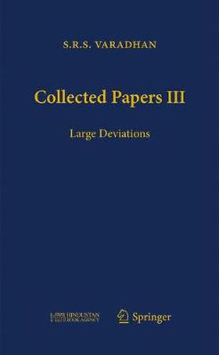 Cover image for Collected Papers III: Large Deviations