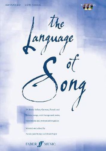 Cover image for The Language Of Song: Advanced (Low Voice)