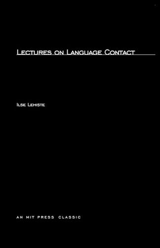 Cover image for Lectures on Language Contact