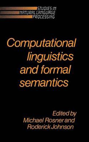 Cover image for Computational Linguistics and Formal Semantics