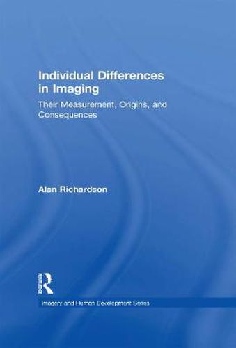 Cover image for Individual Differences in Imaging: Their Measurement, Origins, and Consequences