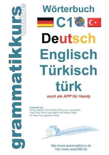 Cover image for Woerterbuch C1 Deutsch-Englisch-Turkisch