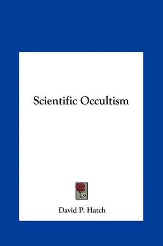 Cover image for Scientific Occultism