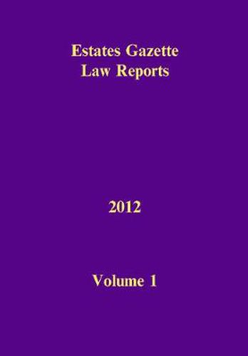 Cover image for EGLR 2012 Volume 1