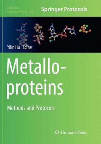 Cover image for Metalloproteins: Methods and Protocols