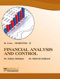 Cover image for Financial Analysis And Control (M.Com. Part I: Sem. II)