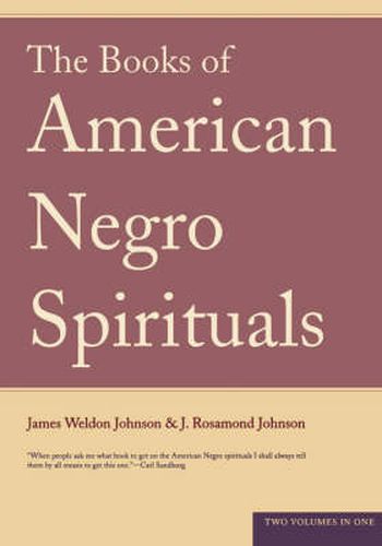 Cover image for The Book of American Negro Spirituals