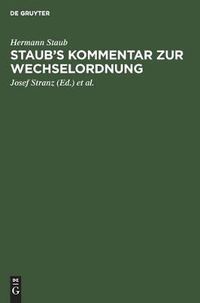 Cover image for Staub's Kommentar Zur Wechselordnung