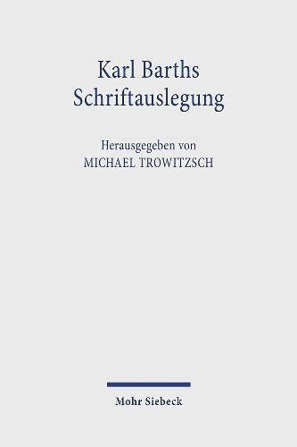 Cover image for Karl Barths Schriftauslegung