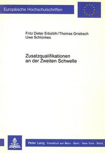 Cover image for Zusatzqualifikationen an Der Zweiten Schwelle