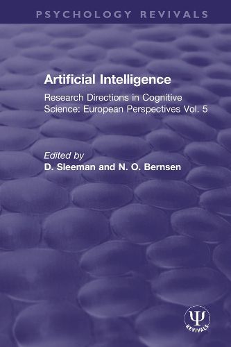 Cover image for Artificial Intelligence: Research Directions in Cognitive Science: European Perspectives Vol.5