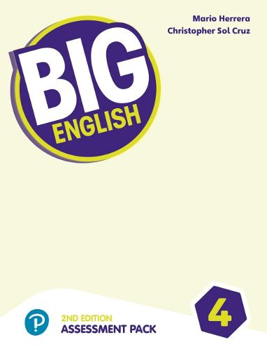 Cover image for Big English AmE 2nd Edition 4 Assessment Book & Audio CD Pack