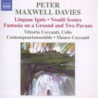 Cover image for Maxwell Davies Linguae Ignis Vesalii Icones Fantasia On A Ground And Two Pavans