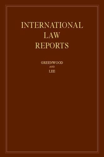 Cover image for International Law Reports: Volume 173