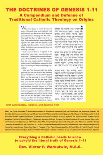 Cover image for The Doctrines of Genesis 1-11: A Compendium and Defense of Traditional Catholic Theology on Origins