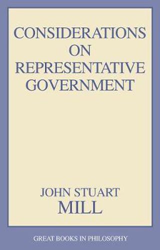 Cover image for Considerations on Representative Government