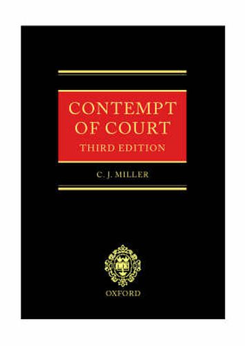 Cover image for Contempt of Court