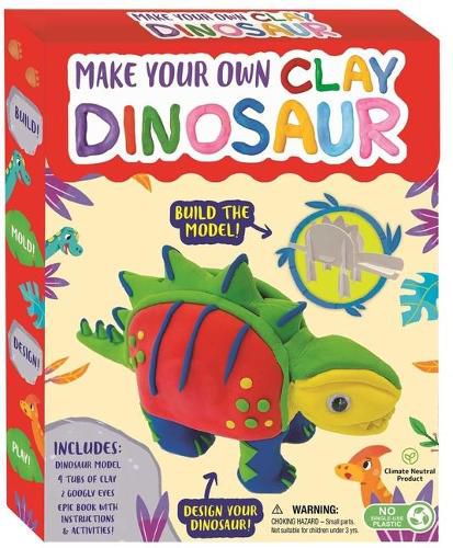 Cover image for Make Your Own Clay Dinosaur: Craft Box Set for Kids