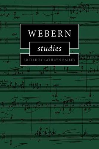 Cover image for Webern Studies