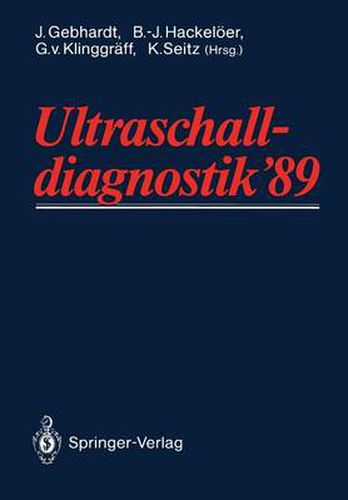 Cover image for Ultraschall-Diagnostik '89: Drei-Lander-Treffen Hamburg