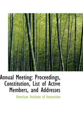 Cover image for Annual Meeting