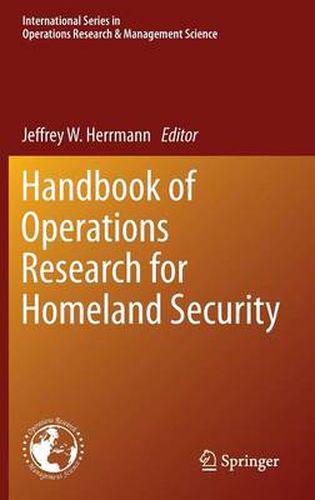 Cover image for Handbook of Operations Research for Homeland Security