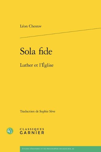 Cover image for Sola Fide
