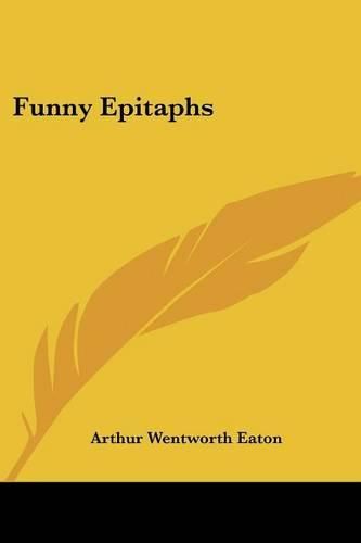 Cover image for Funny Epitaphs