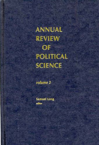 Cover image for Annual Review of Political Science, Volume 2