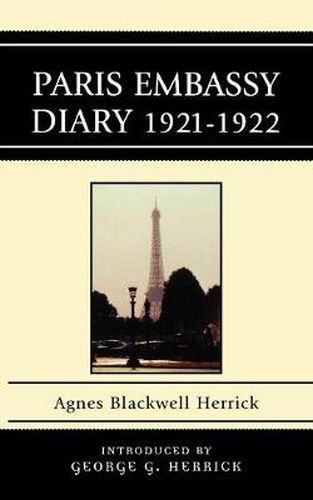 Cover image for Paris Embassy Diary 1921D1922