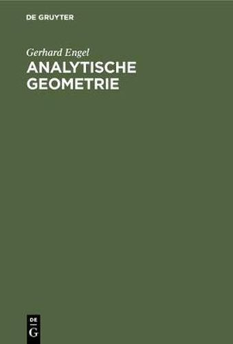 Cover image for Analytische Geometrie