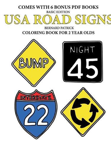 Cover image for Coloring Books for 2 Year Olds (USA Road Signs)