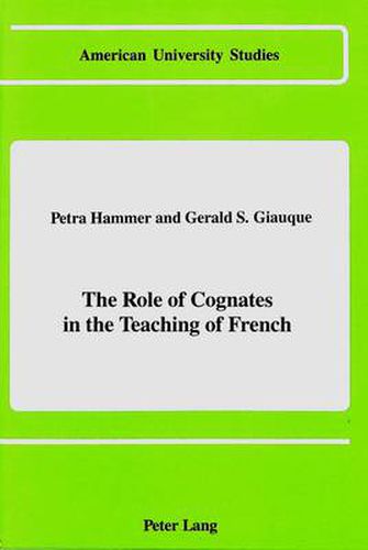 Cover image for The Role of Cognates in the Teaching of French