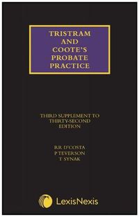 Cover image for Tristram and Coote's Probate Practice Third Supplement to the 32nd edition