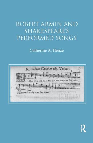 Cover image for Robert Armin and Shakespeare's Performed Songs