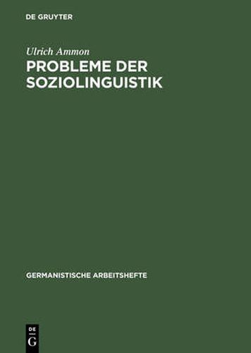 Cover image for Probleme der Soziolinguistik