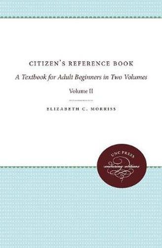 Cover image for Citizen's Reference Book: Volume 2: A Textbook for Adult Beginners in Community Schools