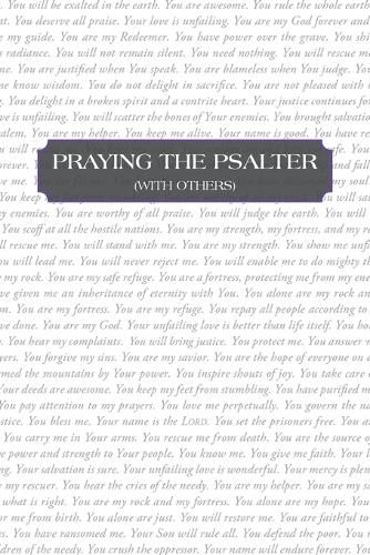 Cover image for Praying the Psalter (With Others)