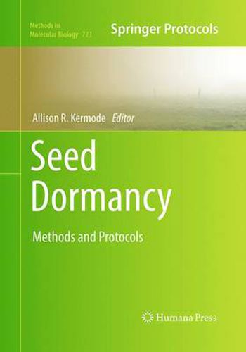 Cover image for Seed Dormancy: Methods and Protocols