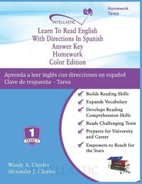 Cover image for Learn To Read English With Directions In Spanish Answer Key Homework