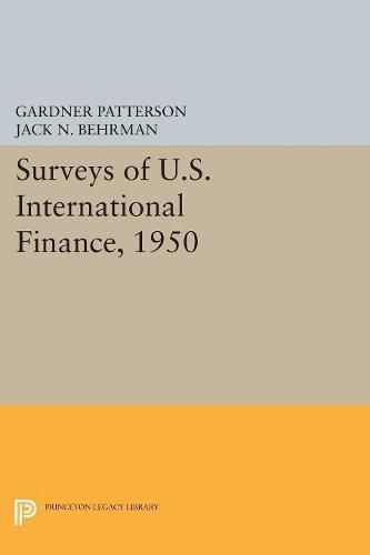 Cover image for Surveys of U.S. International Finance, 1950