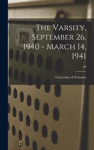 Cover image for The Varsity, September 26, 1940 - March 14, 1941; 60