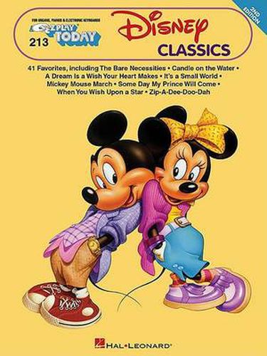 Cover image for Disney Classics: E-Z Play Today Volume 213