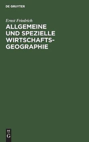 Allgemeine und spezielle Wirtschaftsgeographie