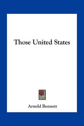 Cover image for Those United States