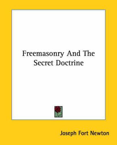 Cover image for Freemasonry and the Secret Doctrine