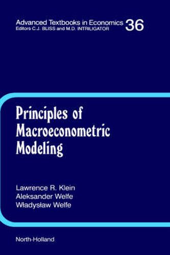 Cover image for Principles of Macroeconometric Modeling