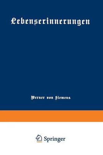 Cover image for Lebenserinnerungen